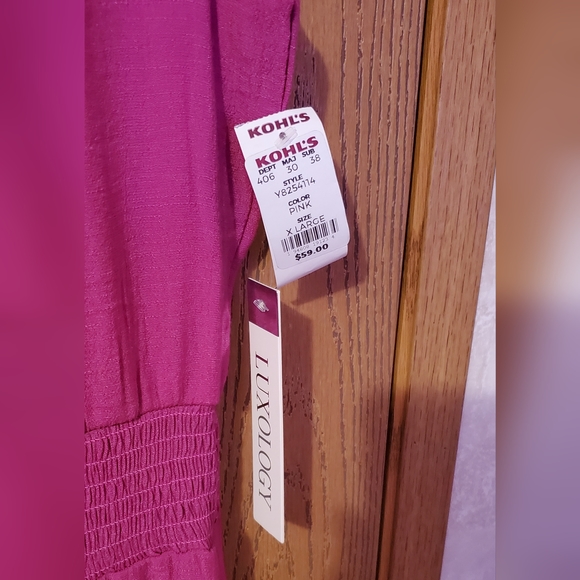 Women's Pink Summer Dress Luxology XL - Picture 4 of 6